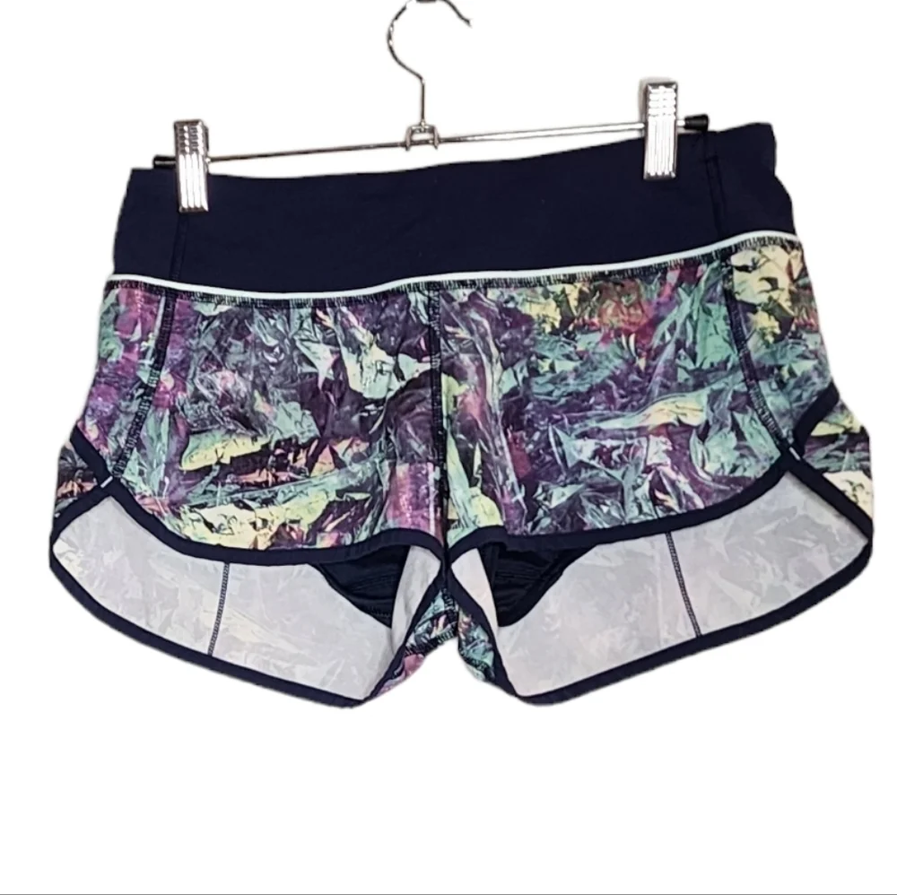 Lululemon Run:‎ Speed Short *4-way Stretch Iridescent Multi / Deep Navy